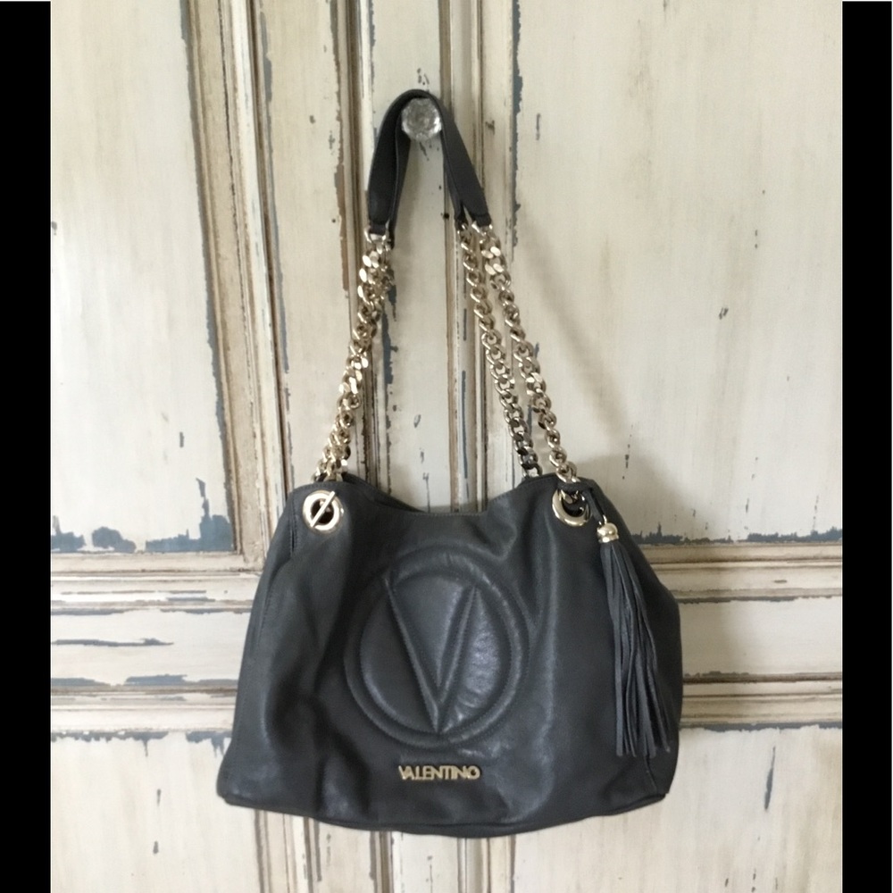 VALENTINO MARIO VALENTINO GRAY PURSE